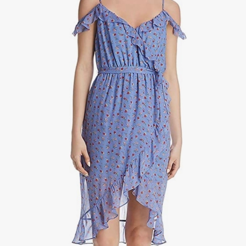 JOIE Strawberries Flounce
Floral Maxi Dress, Cornflower blue